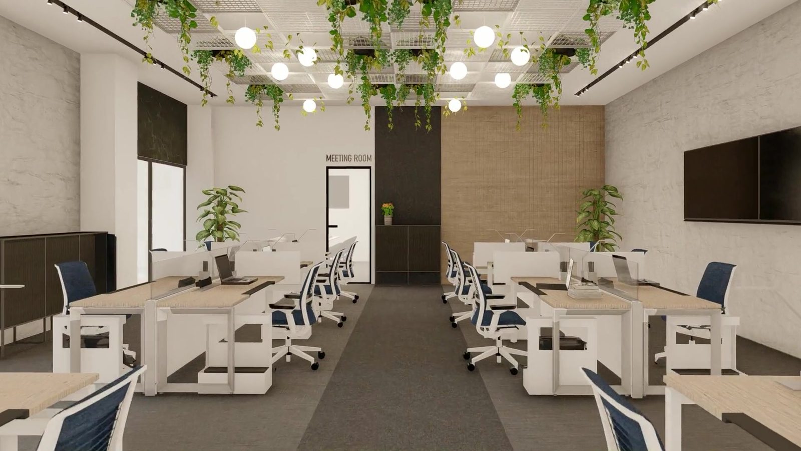 The shared working floor at Eko Atlantic Tower